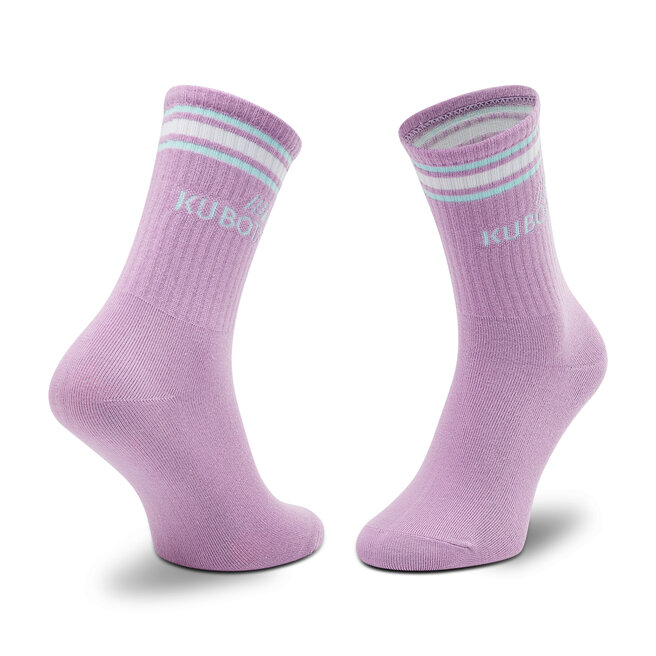 Kubota 3 pares de calcetines altos unisex Kubota Basic Sport KSS2 Biało/Fioletowo/Niebieskie