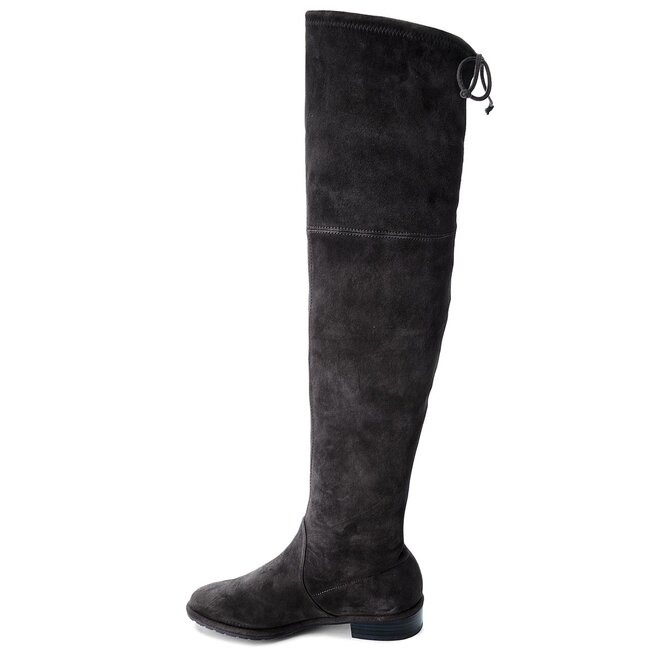 Muszkieterki Stuart Weitzman Lowland YL53478 Asphalt Suede