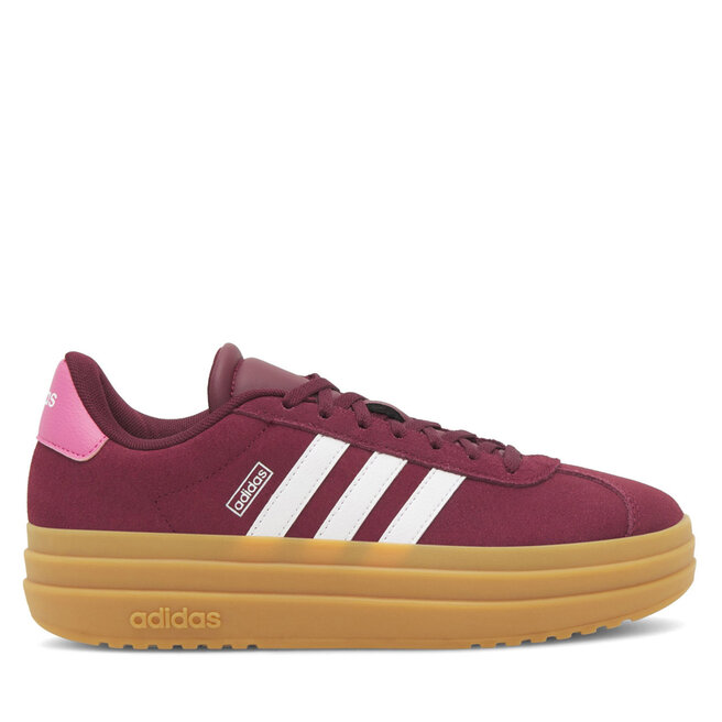 Sneakersy adidas VL Court Bold - Bordowy
