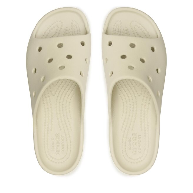 Crocs Șlapi Crocs Classic Platform Slide 208180 Bone