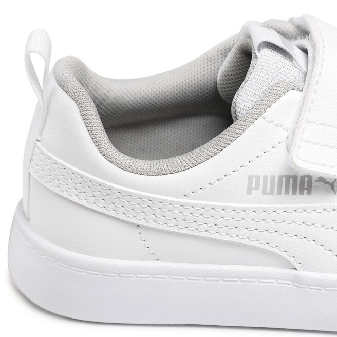 Puma Сникърси Puma Courtflex v2 V Ps 371543 04 Puma White/Gray Violet