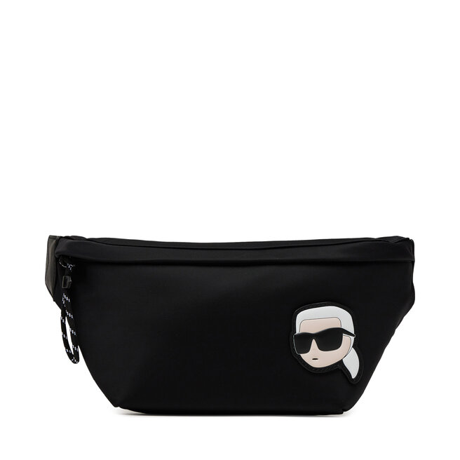 Saszetka nerka KARL LAGERFELD - Czarny