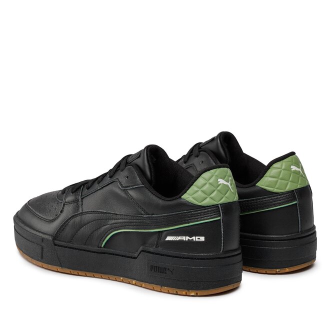 Puma black and 2025 green sport shoes