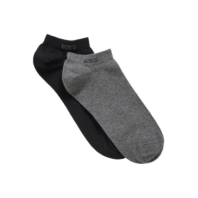 2 pares de calcetines cortos para hombre Boss 50467730 Medium Grey 031 