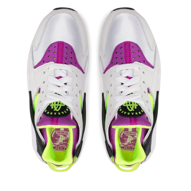 Nike Pantofi Nike Air Huarache DH4439 101 White/Neon Yellow/Magenta