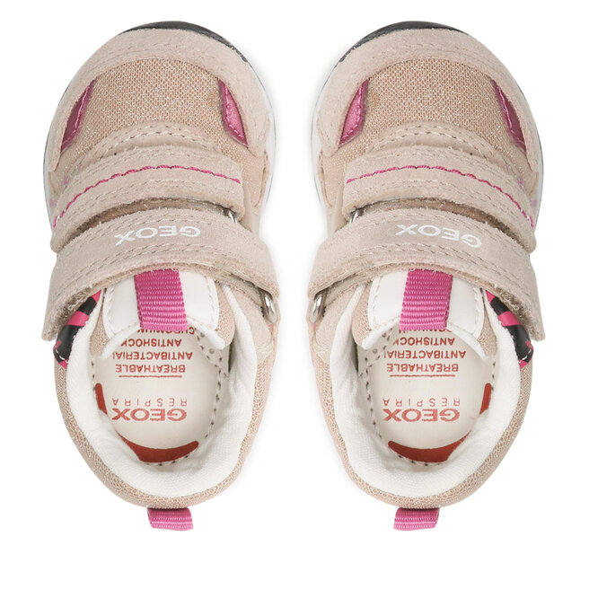 Geox Сникърси Geox B Rishon G. A B150LA 022AS C5084 Beige/Fuchsia