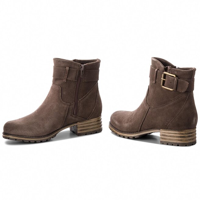 Bottines Clarks Marana Amber 261372344 Taupe Suede chaussures