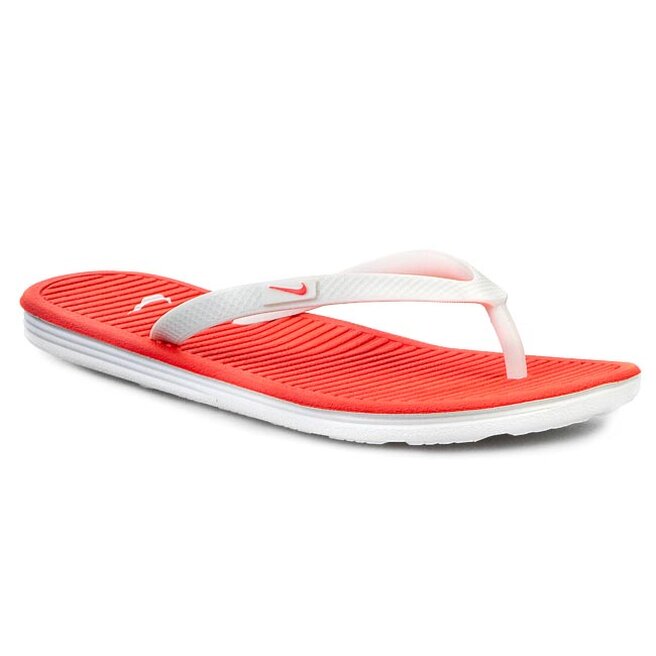Chancletas Nike WMNS Solarsoft Thong 488161 161 White/Bright Crimson • Www.zapatos.es