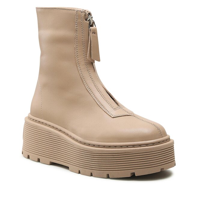 Botki Badura 222FW181 Beżowy - kobiece