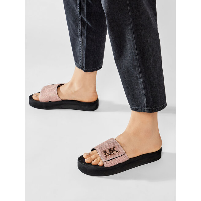 michael kors platform slides
