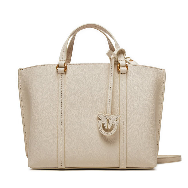 Torebka Pinko Carrie Shopper Classic PE 24 PLTT 102833 - Écru