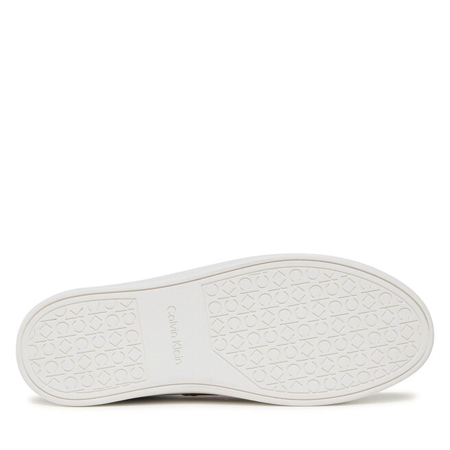 Calvin Klein Сникърси Calvin Klein Cupsole Slip On HW0HW01352 White/Cafe Au Lait 0LB