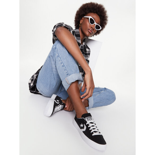 Converse Сникърси Converse Pl Lite Ox A00381C Black/White/Black