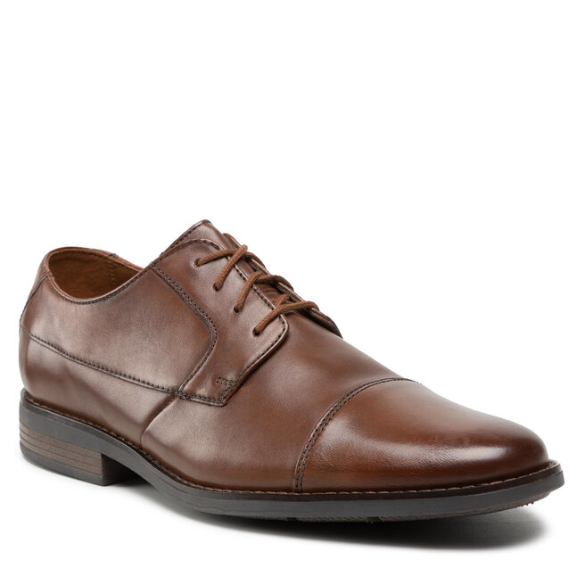 Clarks Κλειστά παπούτσια Clarks Becken Cap 261231387 Tan Leather
