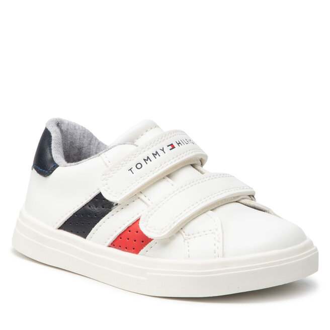 Sneakers Tommy Hilfiger Low Cut Velcro Sneaker T1B4-32211-1376 S White/Blue X336