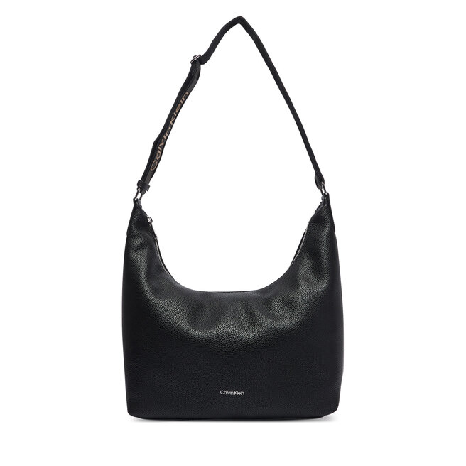 Torebka Calvin Klein Webbing Strap Md Shoulder Bag LV04F3891G Czarny -
