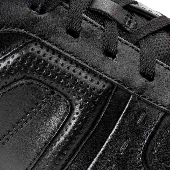 Clarks flux hotsell spring black leather