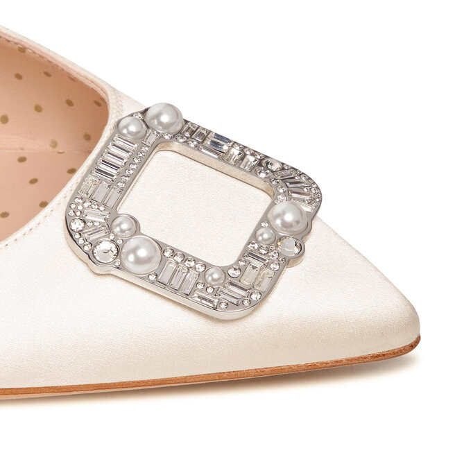 Kate Spade Сандали Kate Spade Buckle Up Sling K7090 Ivory Bridal