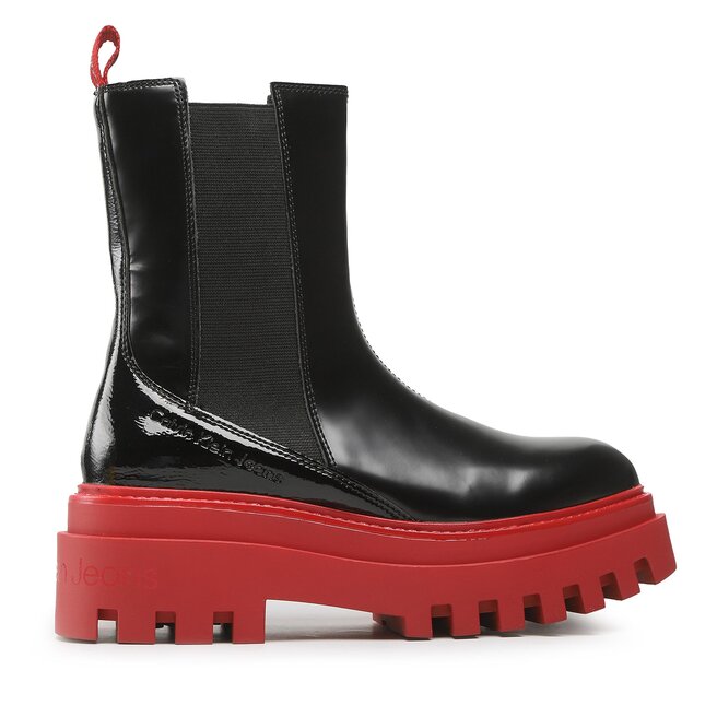 Calvin Klein Jeans Боти тип челси Calvin Klein Jeans Flatform Chelsea Boot YW0YW00850 Black BDS