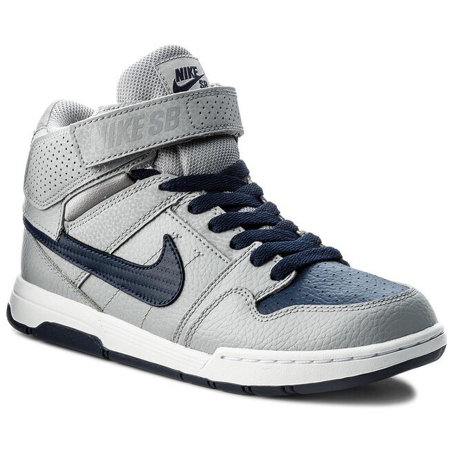 Zapatos Nike Mogan Mid 2 Jr B 645025 014 Wolf Grey/Midnight Navy/White •