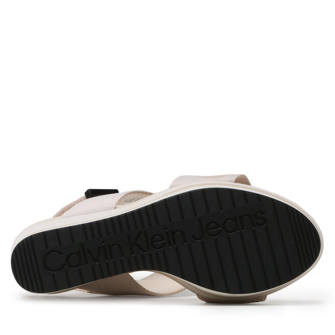 Calvin Klein Jeans Сандали Calvin Klein Jeans Wedge Sandal Webbing YW0YW00959 Ancient White YBH