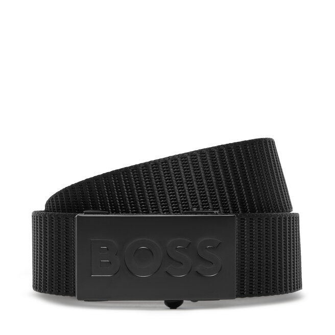 Pasek Męski BOSS Bosper-Tape 50548405 - 01 Czarny