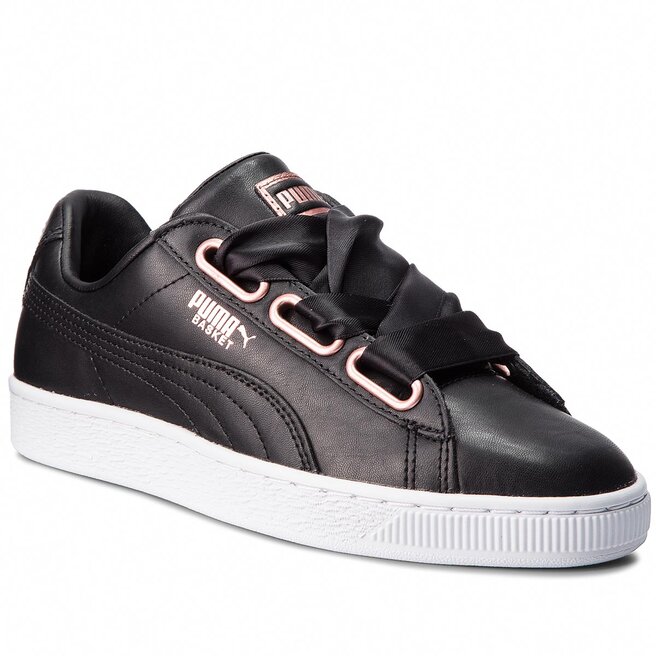 puma basket heart leather