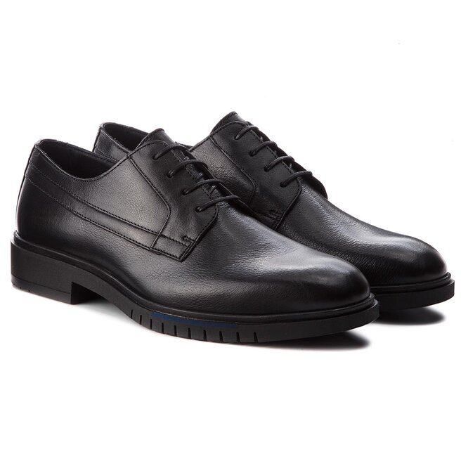 Halbschuhe Tommy Hilfiger Flexible Dressy Leat FM0FM01811 Black