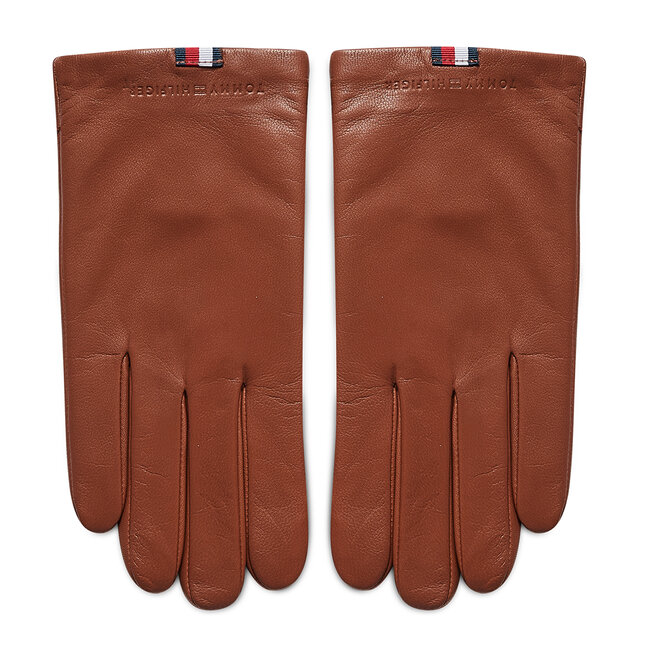 tommy hilfiger leather gloves