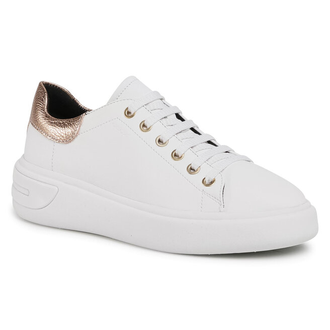 Sneakers Geox D Ottaya A C1327 White/Lt Gold • Www.zapatos.es