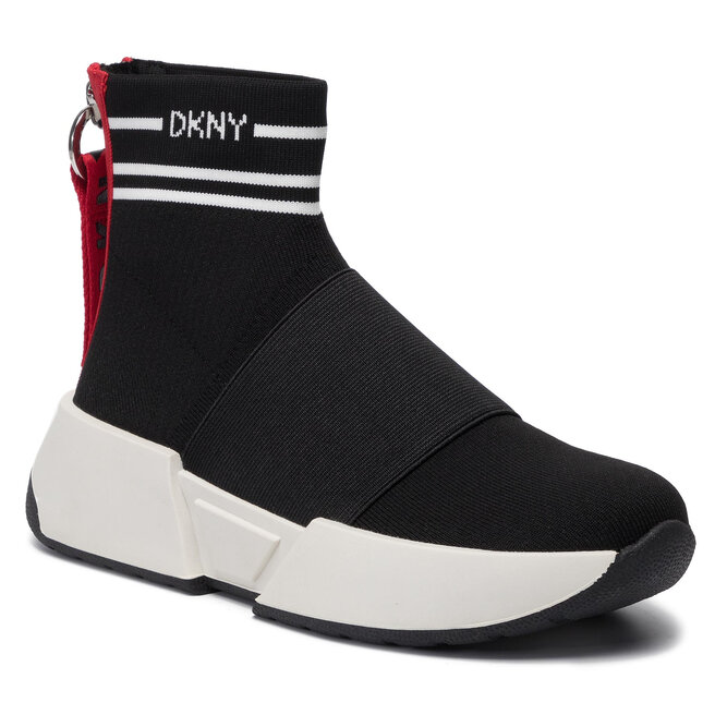 Sneakers DKNY Marini K2920251 Knit Black/White Blw Black/White imagine noua gjx.ro