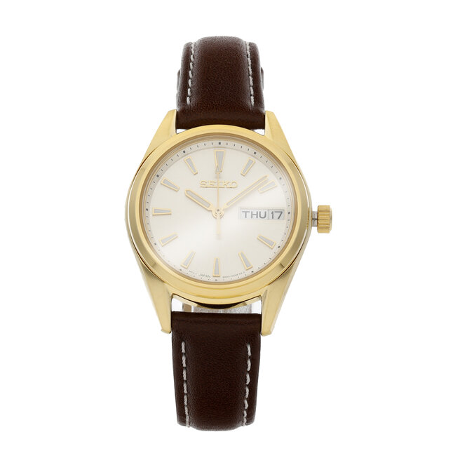 Ρολόι Seiko Classic Quartz Lady SUR456P1 Brown