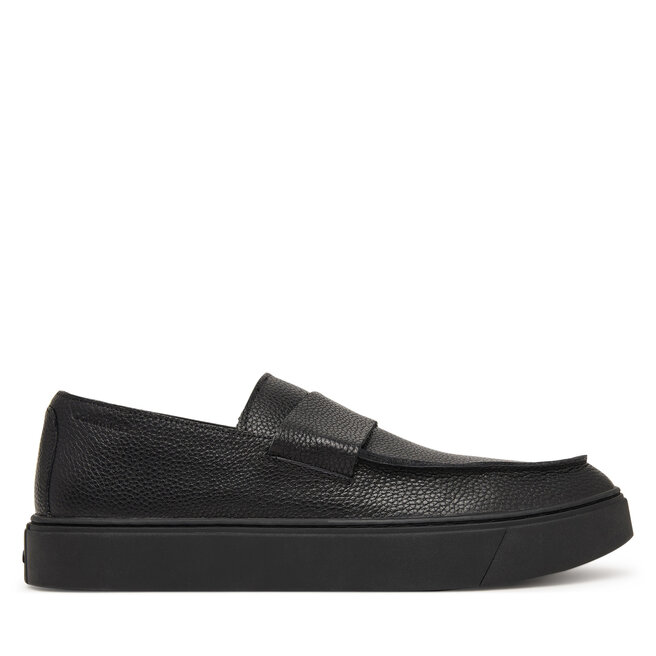 Loafersy Calvin Klein Hybrid Clean Loafer Band Tum Lth HM0HM02184 Czarny - męskie