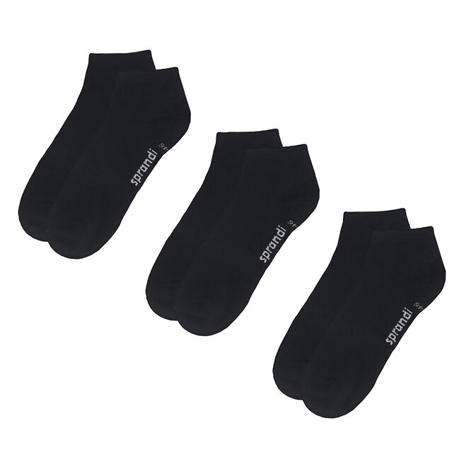 Zestaw 3 par niskich skarpet męskich Sprandi - (3-pack) Czarny