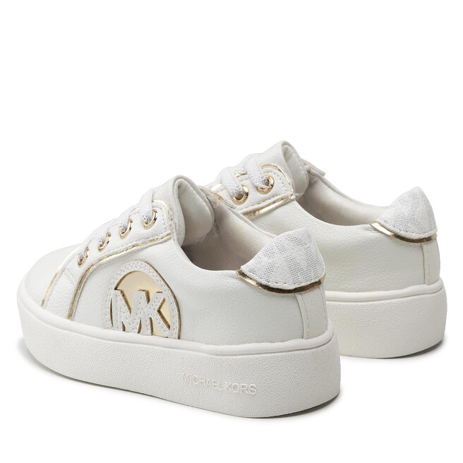 Michael Kors Jem Mcclain Ps Girls Sneakers In Offwhite