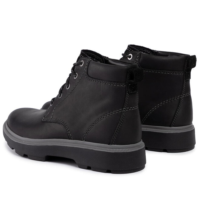 Koza ky Clarks Dempsey Mid 261447307 Black Leather eobuv.cz
