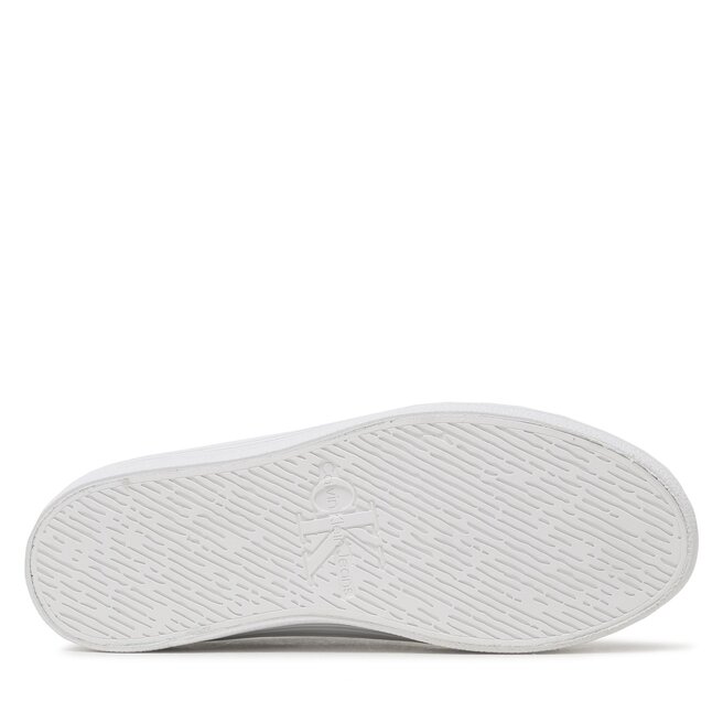 Calvin Klein Jeans Сникърси Calvin Klein Jeans Vulc Flatform Laceup Ny Refl Wn YW0YW01220 Bright White/Reflective YBR