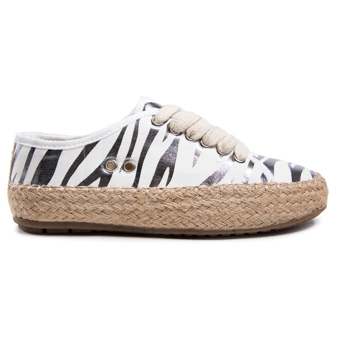 EMU Australia Εσπαντρίγιες EMU Australia Agonis Zebra Teens T12573 Coconut/Blanc Coco