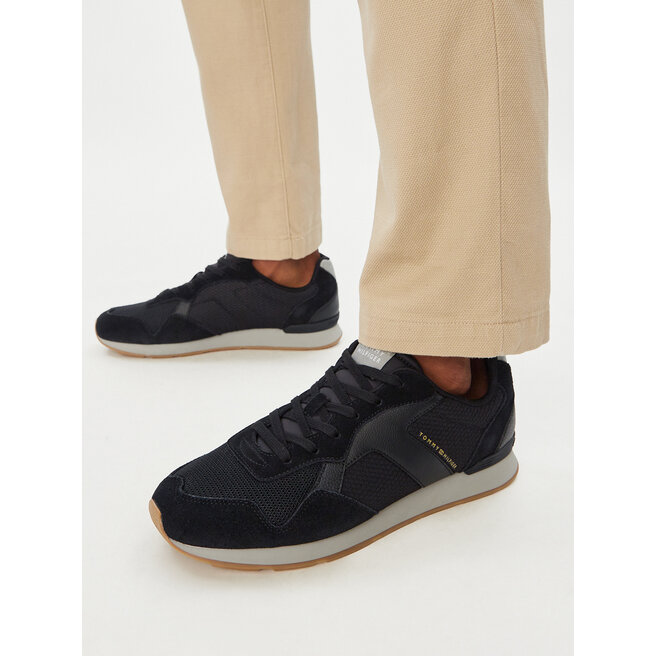 Sneakersy Tommy Hilfiger Core Mix Rummer FM0FM06001 Czarny