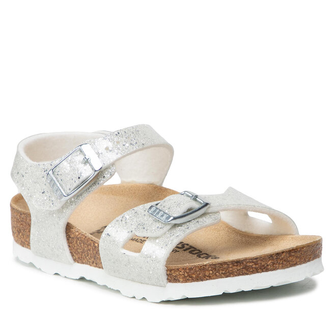 Sandale Birkenstock Rio Kids 1022240 Cosmic Sparkle White