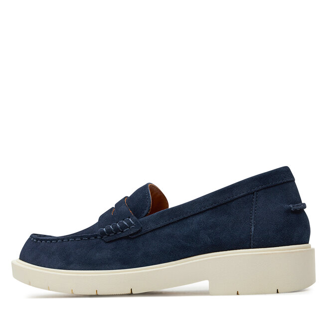 Geox navy shop loafers