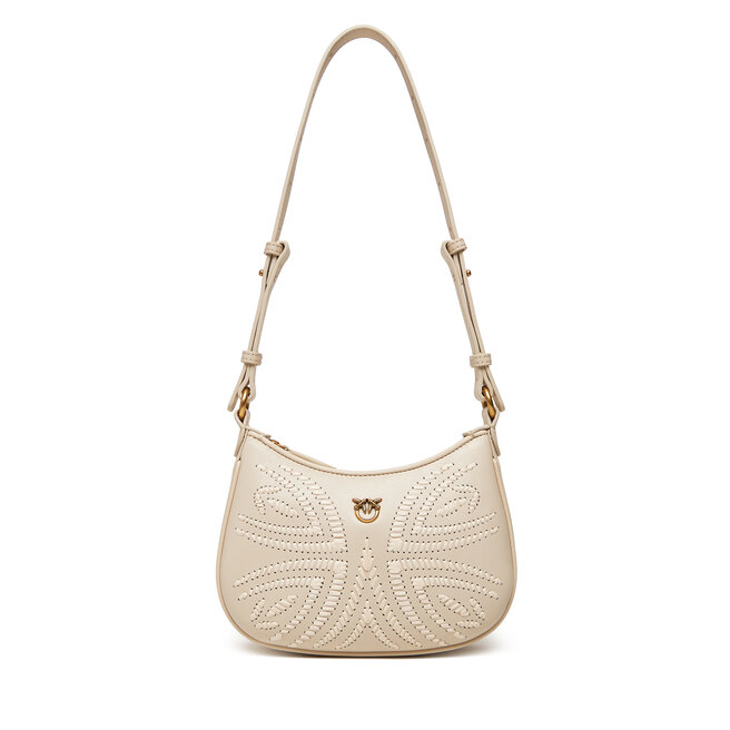 Torebka PINKO Half Moon Baby PE 25 PLTT 103538 - Écru