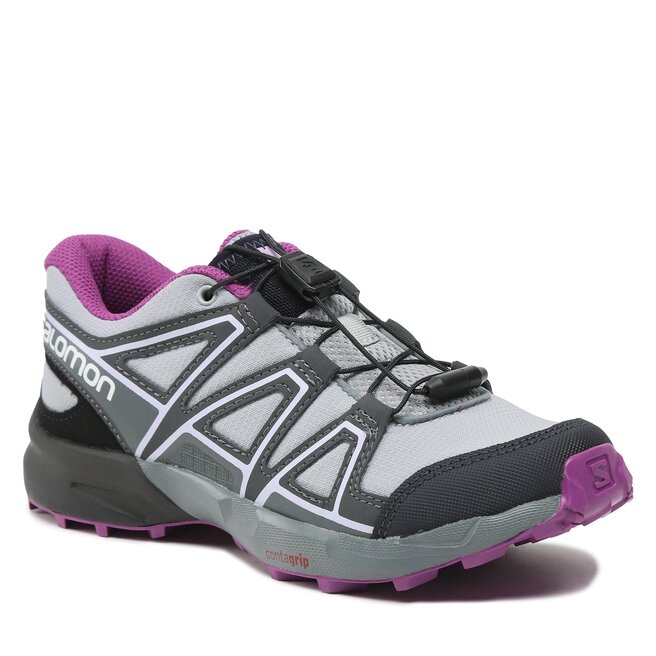 Salomon Scarpe Salomon Speedcross J L41727200 13 M0 Quarry/Black/Sparkling Grape
