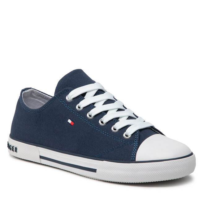 Tommy Hilfiger Кецове Tommy Hilfiger Low Cut Lace-Up Sneaker T3X4-32207-0890 S Blue 800