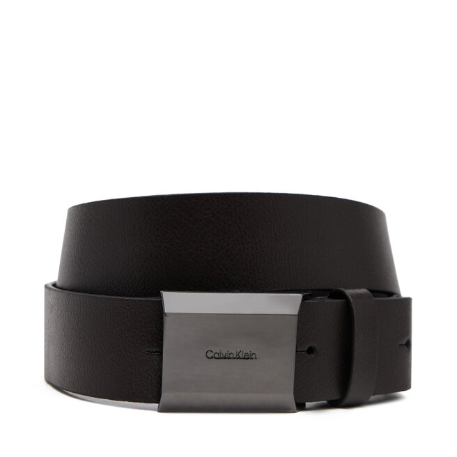 Pasek Męski Calvin Klein Adj Beveled Plaque Pb 35Mm - Czarny