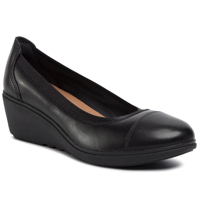 Scarpe basse Clarks Un Tallara Liz 261421114 Black Leather