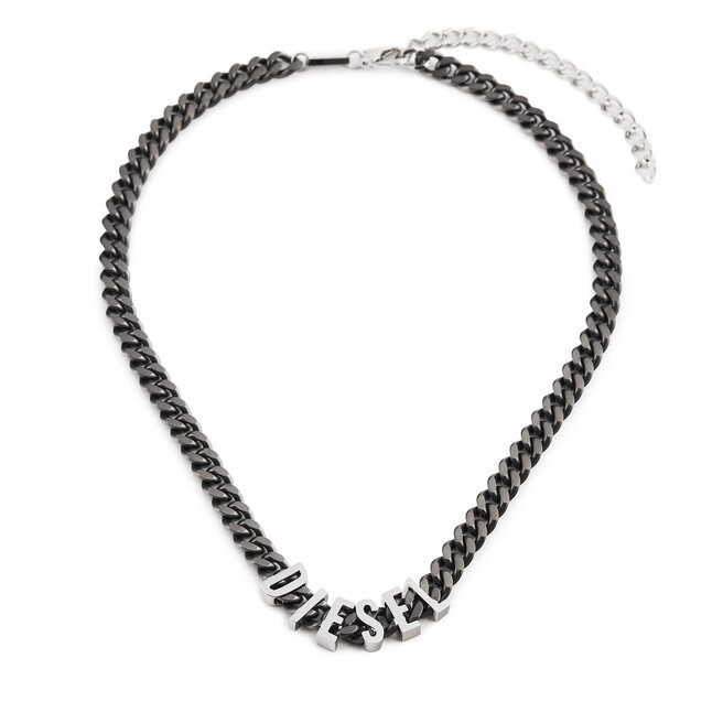 Naszyjnik Diesel Font Chain - Czarny