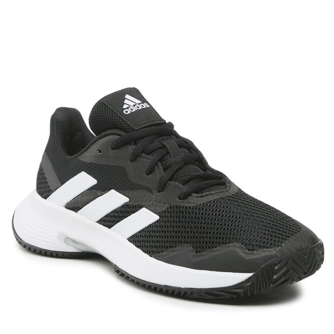 Pantofi adidas CourtJam Control W GX6421 Core Black/Cloud White/Silver Metallic