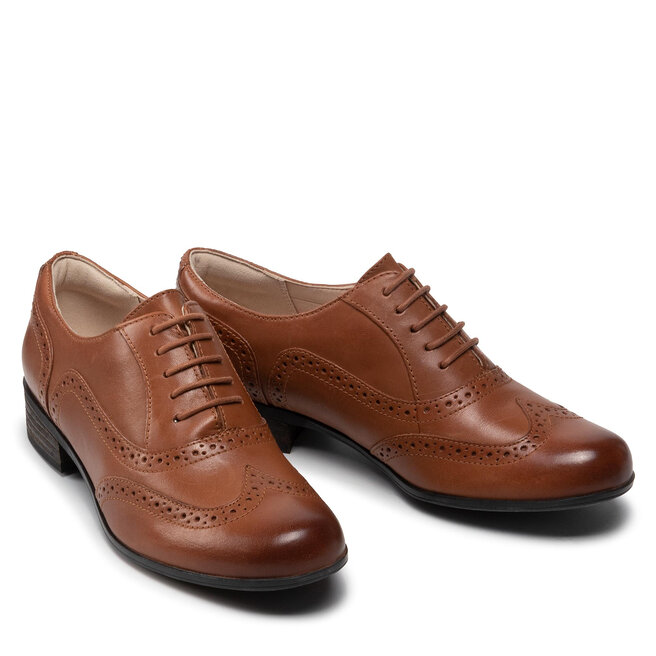 Clarks zapatos Oxford Clarks Hamble Oak 203506744 Dark Tan Leather