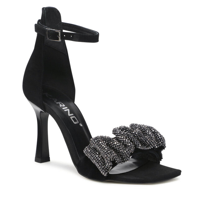 Sandale Karino 4218/115-P Czarny Srebrny/Lico